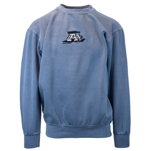 Utah State Block A Painted Crew Sweatshirt